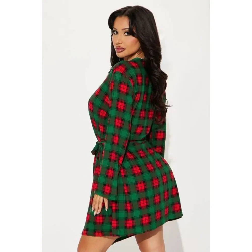 PJ Robe Set - Green/red - Picture 3 of 8